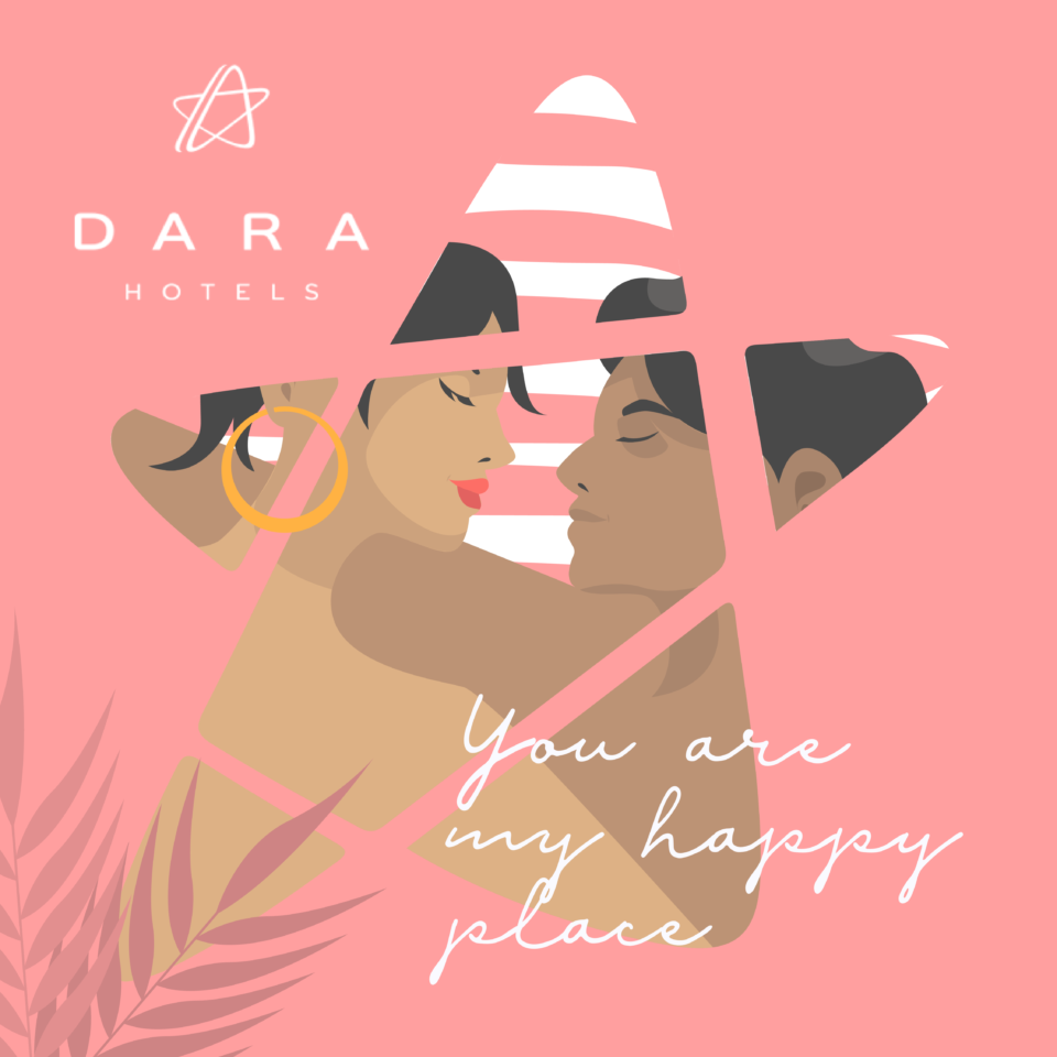 Dara Hotels romantic social media design by webowat