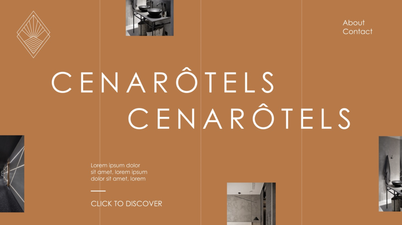 Cenarotels web design by webowat